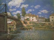 Alfred Sisley The Bridge at Villeneuve-la-Garene china oil painting reproduction